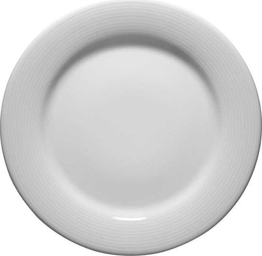 Kutahya Porselen Dunya Teller Untiefe aus Porzellan Weiß 24cm 12Stück