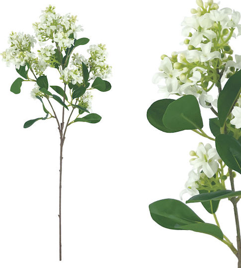 White Lilac Branch X3 Flowers 70cm 24/168pcs