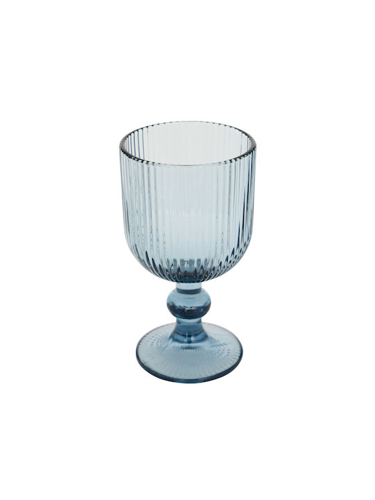 S-d Ema Glass for White Wine made of Glass in Blue Color Goblet 250ml