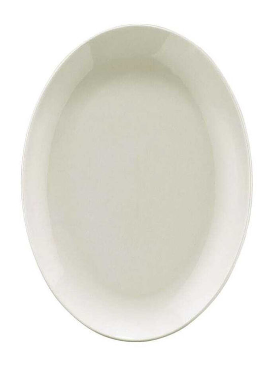 Kutahya Porselen Serving Platter Oval made of Porcelain Beige 27x16cm