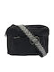 Fabric Women's Crossbody Shoulder Bag Black