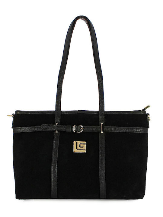 Leather Women's Bag Shoulder Black