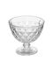S-d Lea Ice Cream Serving Bowl Round Glass Transparent with Diameter 11cm
