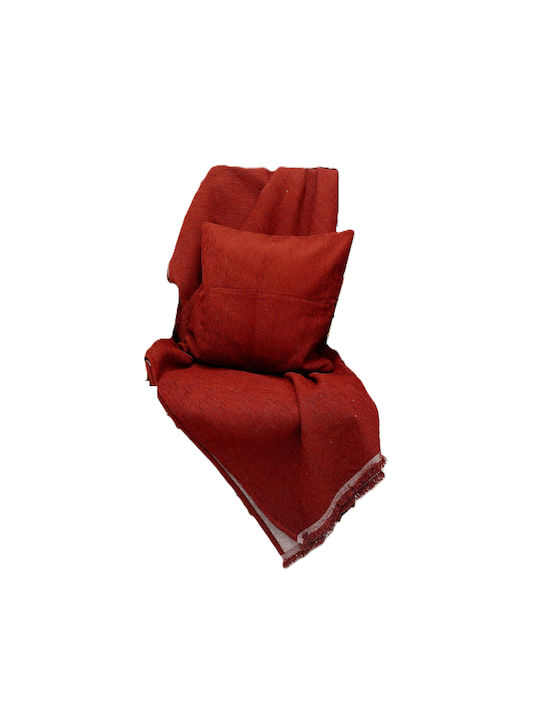 Palatex Decorative Pillow Case Pebble Burgundy 50x50cm