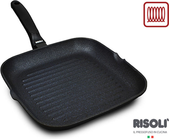 Risoli Blackplus Grill made of Cast Aluminum with Non-Stick Coating
