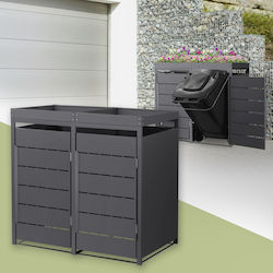 ML-Design Πλαστικός Κάδος Απορριμμάτων 240lt Γκρι