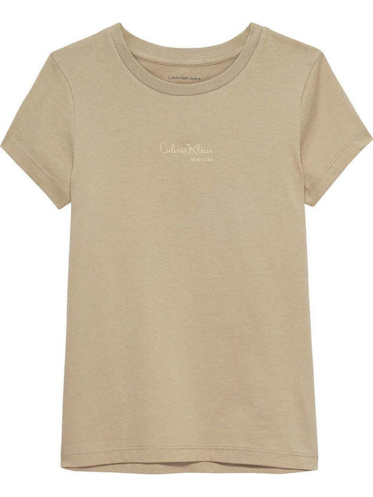 Calvin Klein Παιδικό T-shirt Μπεζ
