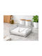 Galifas Metallic Napkin Holder Silver 18x18x6cm GB-442220-2