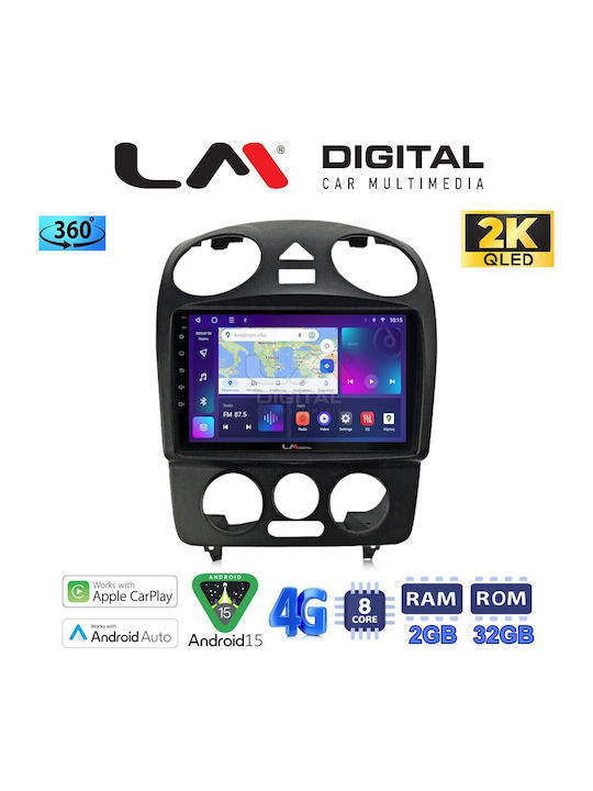 LM Digital Auto-Audiosystem für Volkswagen Käfer 2003 > 2010 (Bluetooth/USB/WiFi/GPS/Apple-Carplay/Android-Auto)