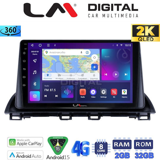 LM Digital Auto-Audiosystem für Mazda CX-4 2014 (Bluetooth/USB/WiFi/GPS/Apple-Carplay/Android-Auto)