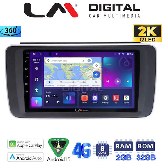LM Digital Автомобилна Аудио Система (Блутут/USB/WiFi/GPS/Apple-Carplay/Android-Auto)