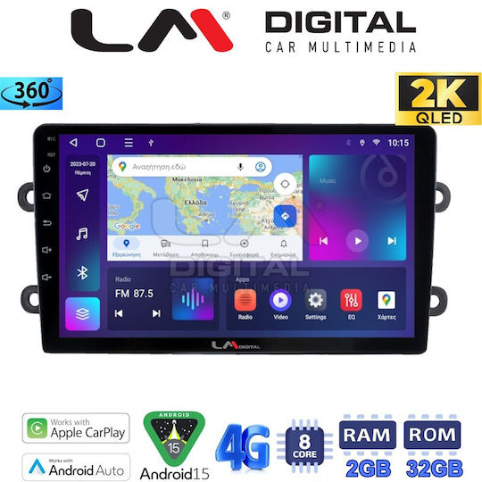 LM Digital Ηχοσύστημα Αυτοκινήτου για Renault Logan Dacia Duster / Logan / Sandero 2013 > 2018 (Bluetooth/USB/WiFi/GPS/Apple-Carplay/Android-Auto)