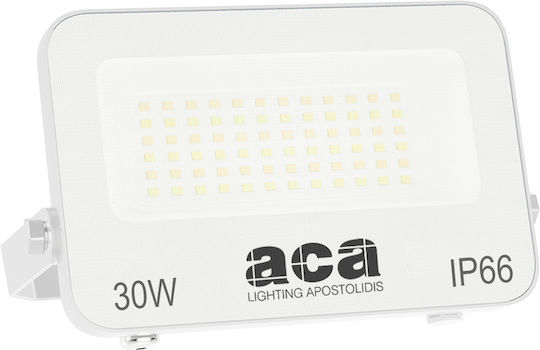 Aca Waterproof LED Flood Light 30W Warm to Cool White IP66