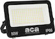 Aca Στεγανός Προβολέας LED 50W Ψυχρό Λευκό 6500K IP66