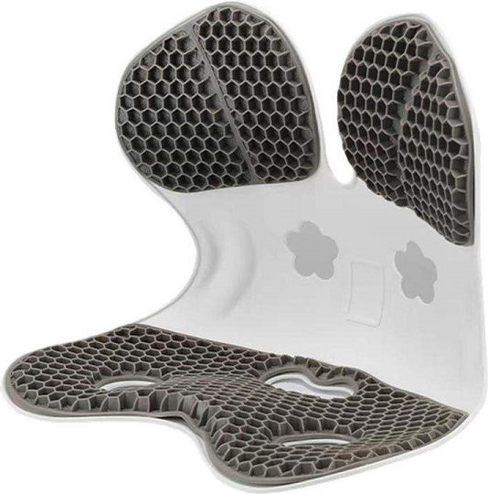 Ergonomisches Orthopädisches Kissen Für Lendenwirbelstütze Silikon Stuhl Auto Hyd-024 Grau