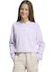 Kinder-Sweatshirt Gekürzt mit Kapuze Lilac Sweatshirt
