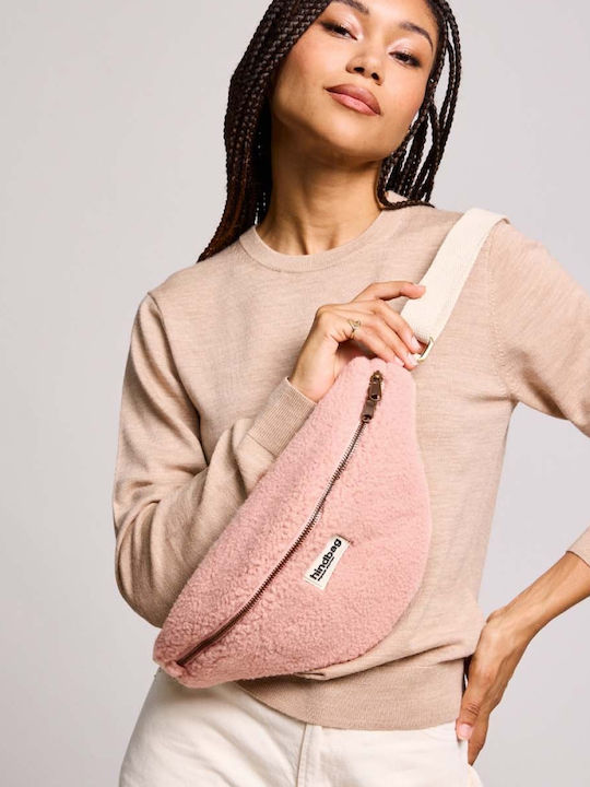 Γούνινη Γυναικεία Crossbody Τσάντα Ροζ