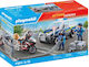 Playmobil Екшън герои Action Heroes Блокада на полицията и крадец с мотоциклет за 4-10 години