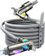 Lisen LED USB to Type-C / Lightning 2m 5A Cable Gray