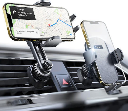Lisen Car Mobile Mount with Adjustable Hooks Black