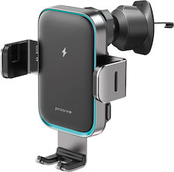 Proove Mobile Phone Mount with 15W Wireless Charging Grey