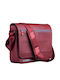 Be Z Le Reporter Shoulder Bag 10" Screen Reinforced Pockets Red