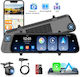 Set Oglinzi cu Camera DVR Auto 1440P cu Ecran 9.66" & Camera de Marsarier