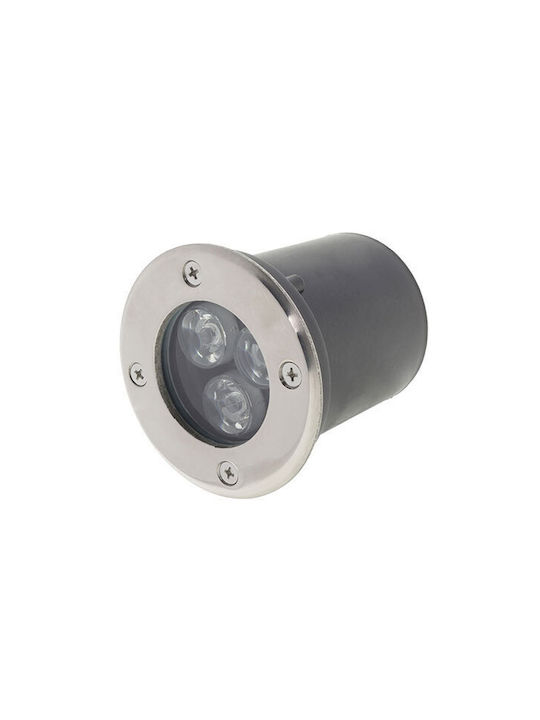 Metanor Spot Bodenleuchte LED 3W mit Kaltweißem Licht IP65