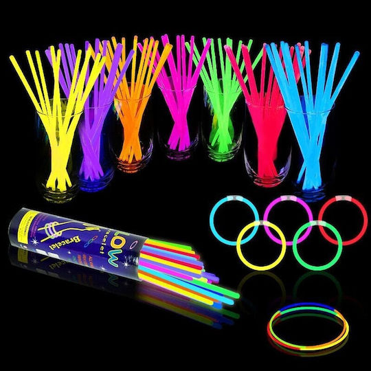 Glow Sticks Armbänder Stäbchen Verschiedene Farben Set 100 Stücke