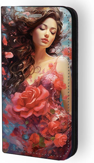 Husă Book Model Flower Girl 91194 Redmi Note 12 Pro 4G