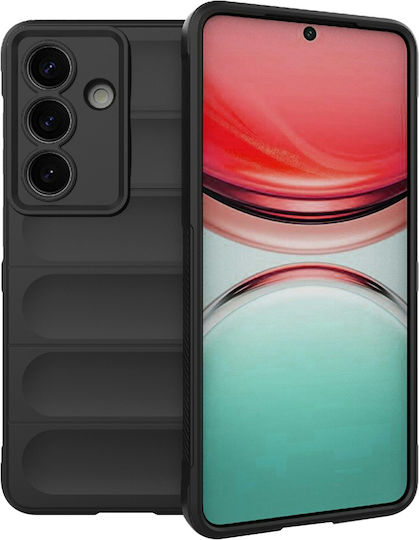 Techsuit Magic Umschlag Rückseite Silikon Schwarz (Galaxy S26)