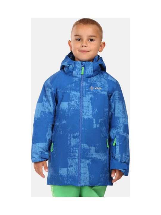 Waterproof Kids' Casual Jacket Windproof with Hood Dark Blue