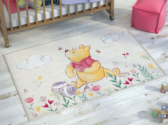 Tac Kinder Teppich Winnie Burgundisch 80x120cm