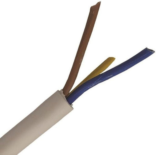 Кабел Nyм A05vv-u 3x4mm² Бял 100m/roll