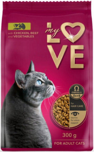 Dry Food for Adult Cats with Chicken / Beef / Vegetables / Calf / Meat 11kg