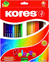 Kores Kolores Triangular 24 Coloured Pencils 933324