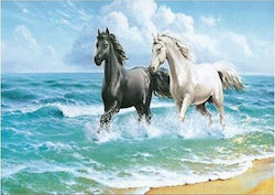 Norimpex 5d Diamond Mosaic Horses 40x30cm