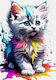 Norimpex Diamond Mosaic White Kitten