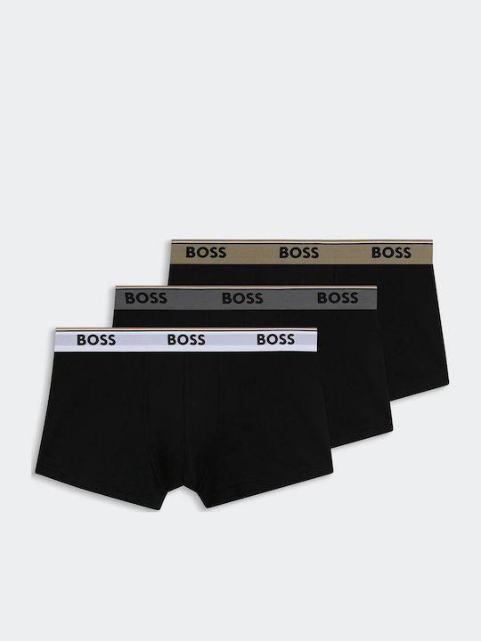 Boss Power Ανδρικά Μποξεράκια Μαύρα 3Pack