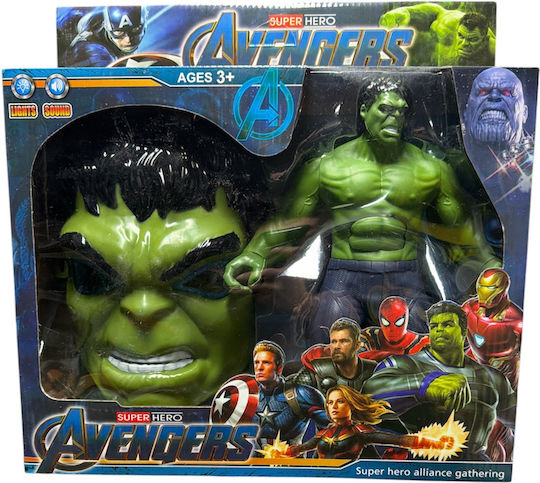 Φigură de acțiune Hulk cu Sunete și Lumini 24cm cm