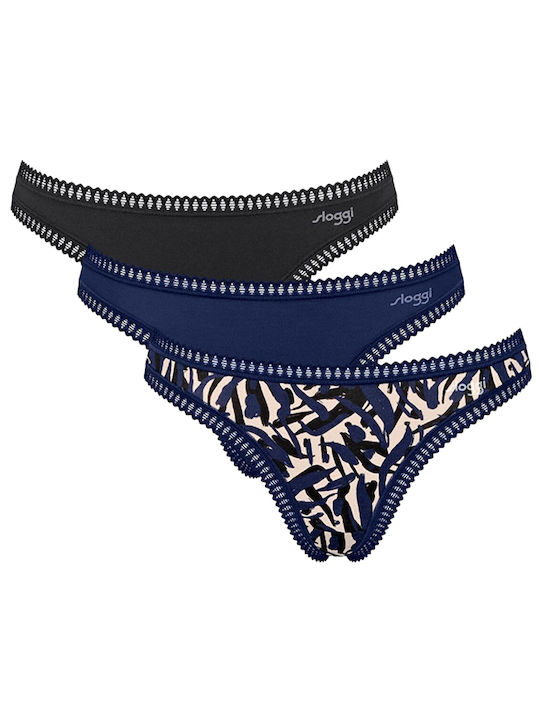 Sloggi Βαμβακερά Damen Zeichenfolge 3Pack mit S...