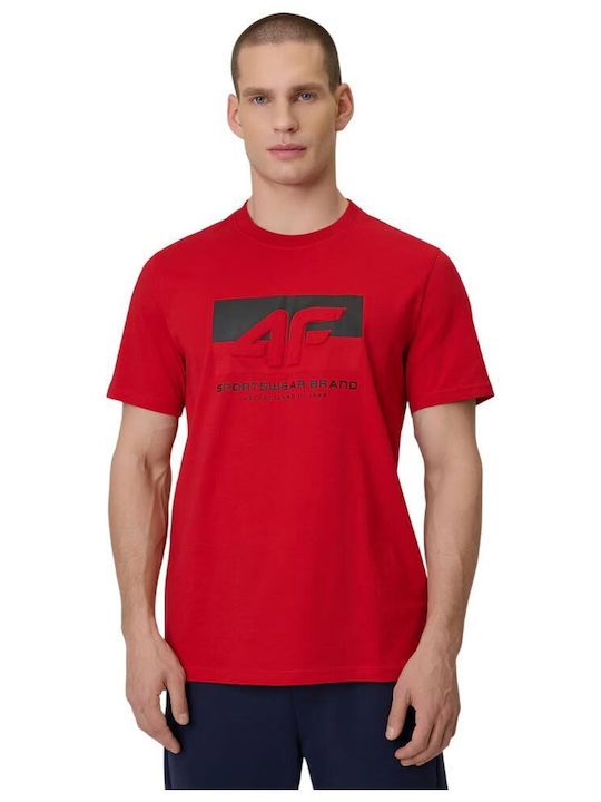 4F T-shirt Κόκκινο