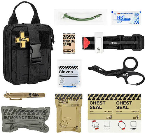 Rhino Rescue Military Pouch Belt made of Polyester Black