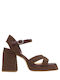 Leder Sandalen Braun
