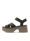 New Heights Suede Sandalen Gray