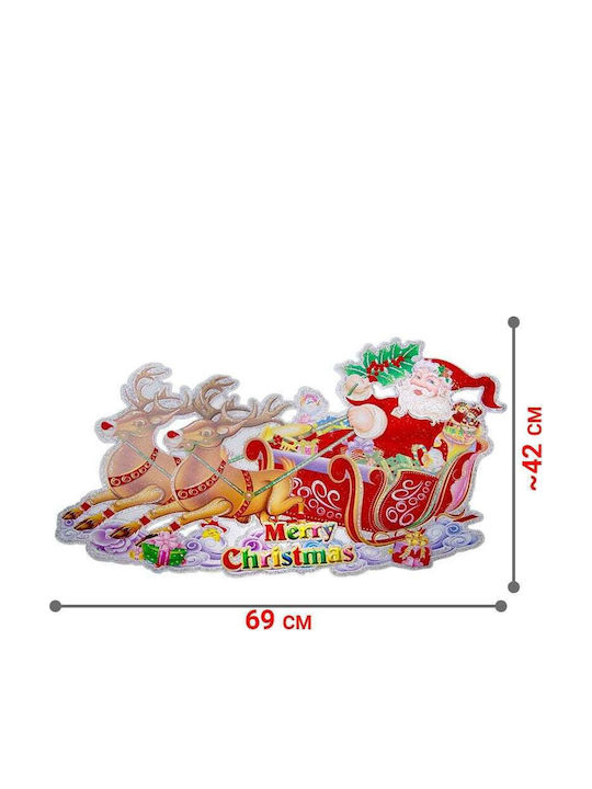 Weihnachtsaufkleber Wanddekoration 3d 69x42cm 1121.064