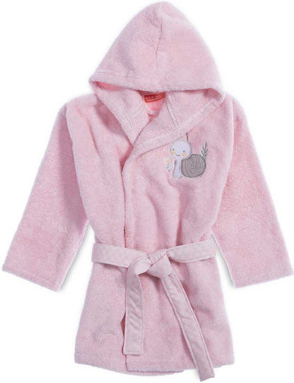 Nef-Nef Homeware Kinderbademantel Cute Snail Lila Mit Kapuze
