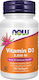 Now Foods Vitamin D3 Витамин за Здравето на костите 2500иу 180 софтджел
