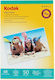 Kodak Fotopapier 4r 180g Glanz 50 Blätter