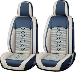 Huse Scaune Auto Premium 5 Locuri Deluxe Piele Ecologică Perforată Textil Albastru Alb Huse Scaune Auto Premium 5 Locuri Deluxe Piele Ecologică Perforată Textil Albastru Alb